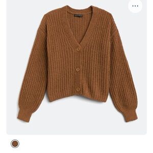 NWT Love Ellie Audrey Cropped Button Front Cardigan